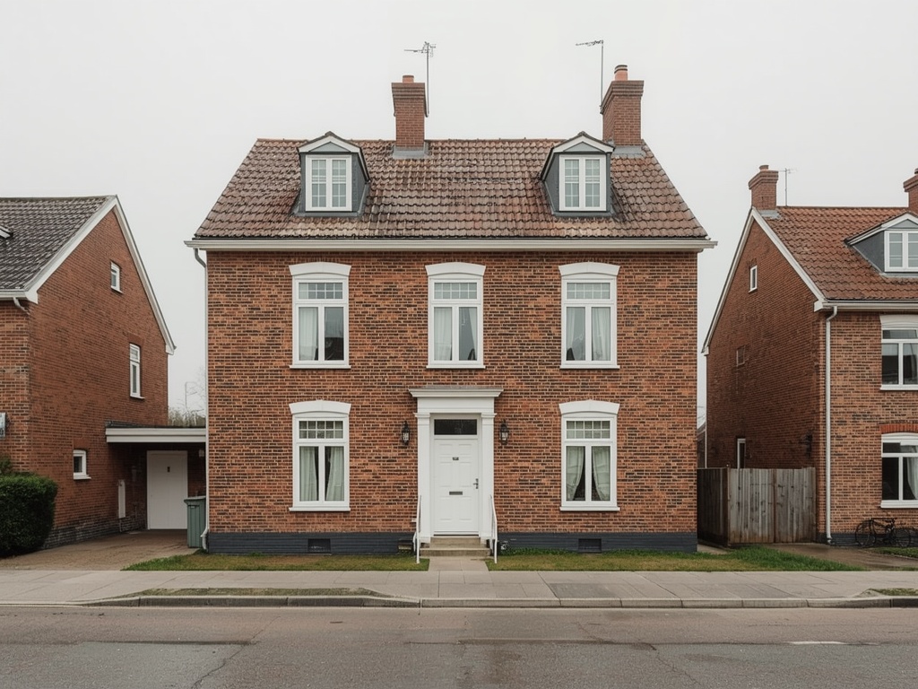 woning in Anna Paulowna met strakke witte kunststof kozijnen