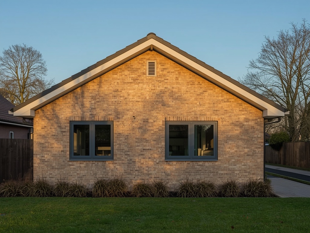 vrijstaand huis in Hippolytushoef voorzien van antraciet grijze kunststof kozijnen en een lichte gevel